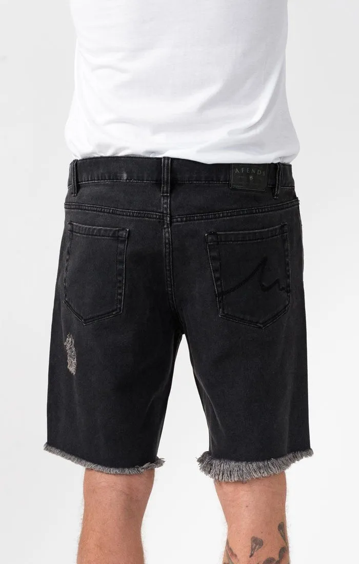 Afends Mens Cut Off - Cut Off Denim Shorts