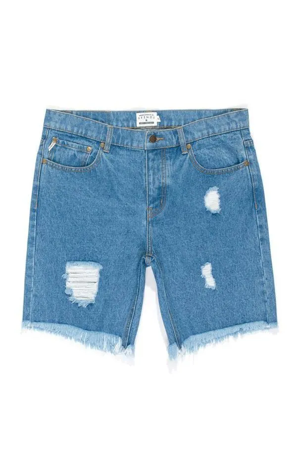 Afends Mens Cut Off - Cut Off Denim Shorts