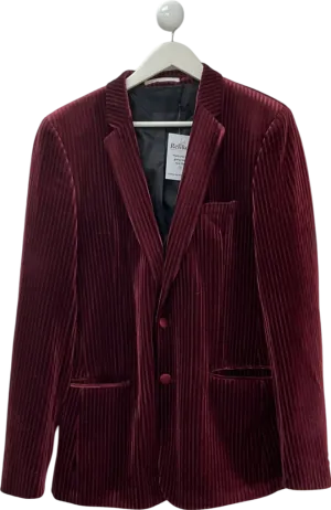 ASOS Corduroy Berry Red Blazer UK 42" CHEST