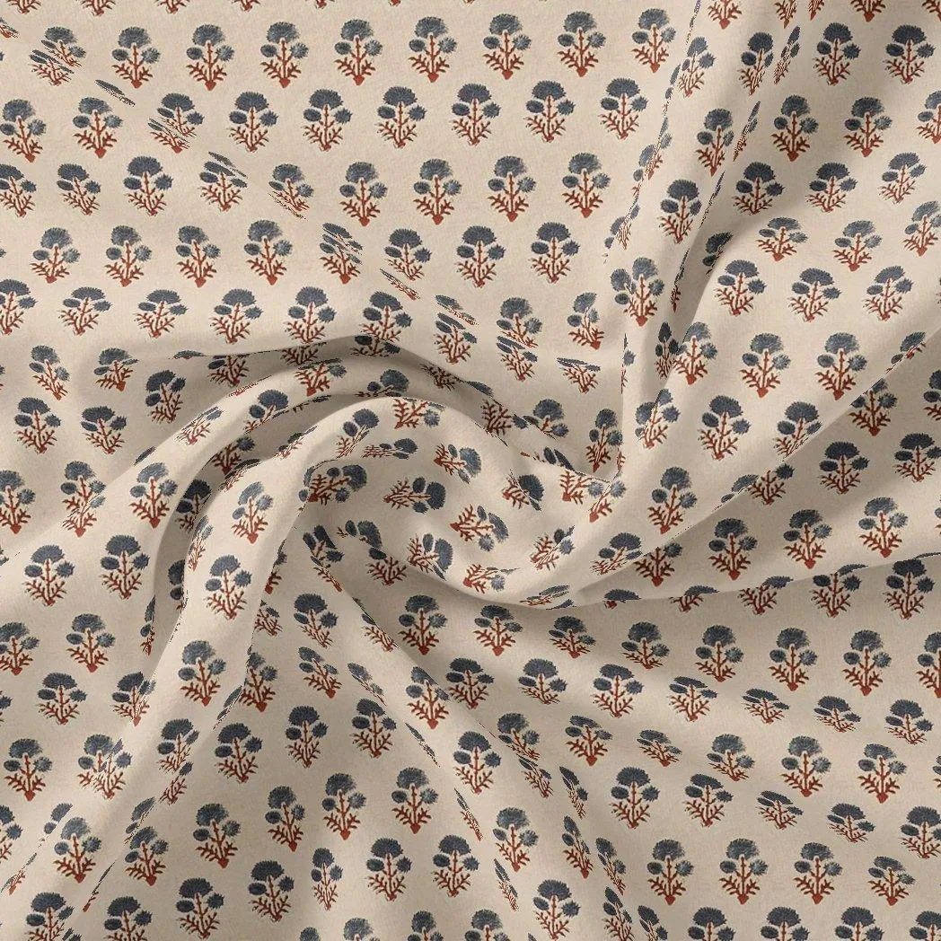 Beautiful Eucalyptus Tree Seamless Digital Printed Fabric - Poly Muslin