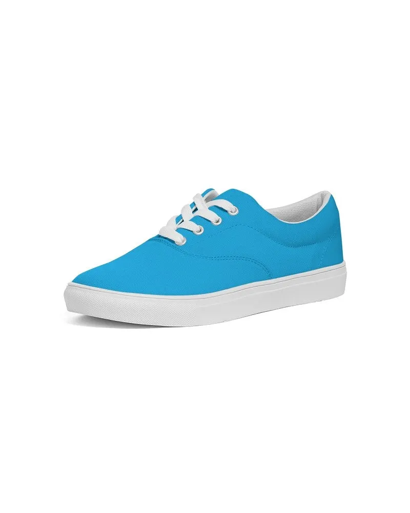 Bright Cyan Men's Canvas Sneakers | Men's | Bright Pure Cyan | C100M0Y0K0