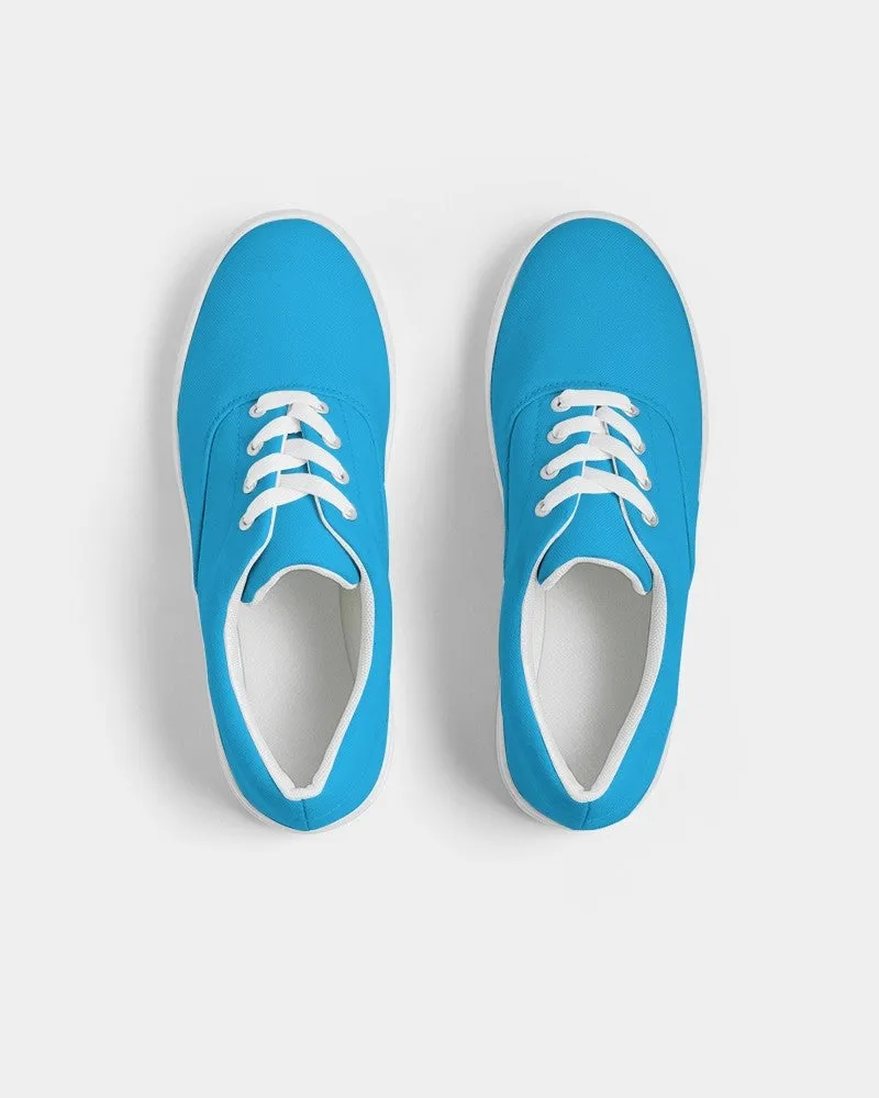 Bright Cyan Men's Canvas Sneakers | Men's | Bright Pure Cyan | C100M0Y0K0