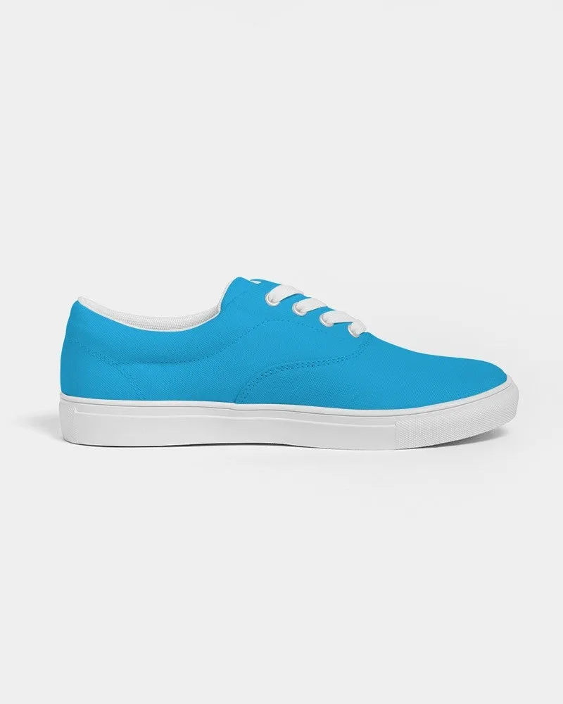 Bright Cyan Men's Canvas Sneakers | Men's | Bright Pure Cyan | C100M0Y0K0
