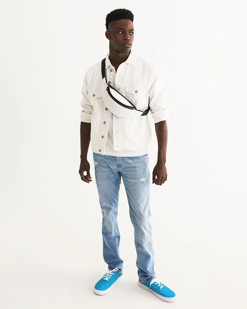 Bright Cyan Men's Canvas Sneakers | Men's | Bright Pure Cyan | C100M0Y0K0