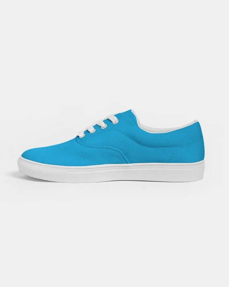 Bright Cyan Men's Canvas Sneakers | Men's | Bright Pure Cyan | C100M0Y0K0