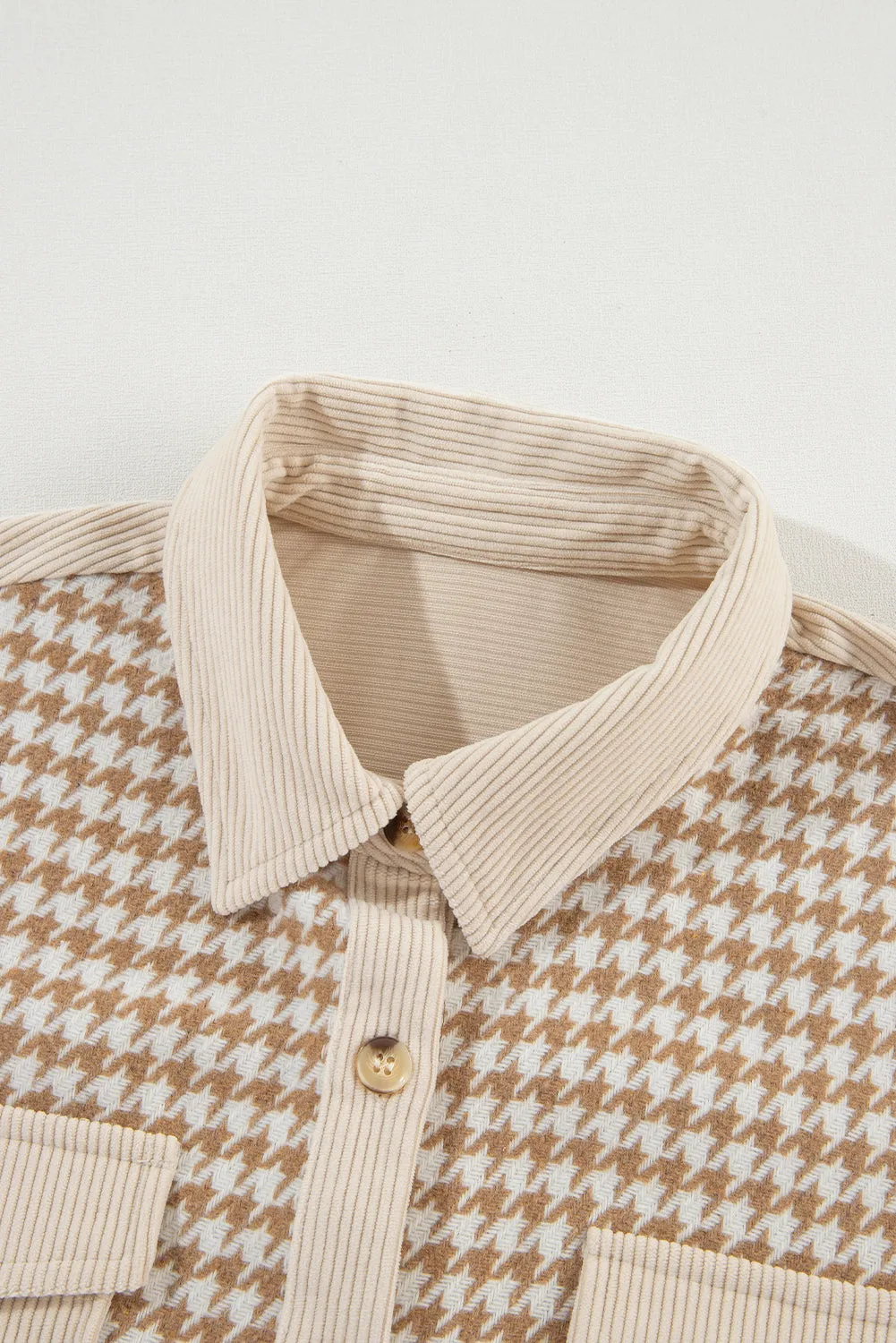 Casual Corduroy Button-Down Jacket for Women