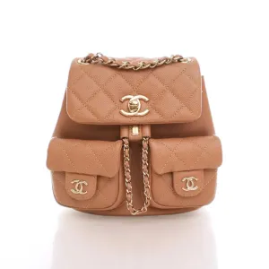 Chanel Duma Backpack Mini Beige Caviar