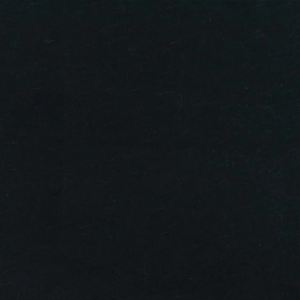Cold Black-Gray Solid Stretch Brushed Terry Fleece Knit Fabric