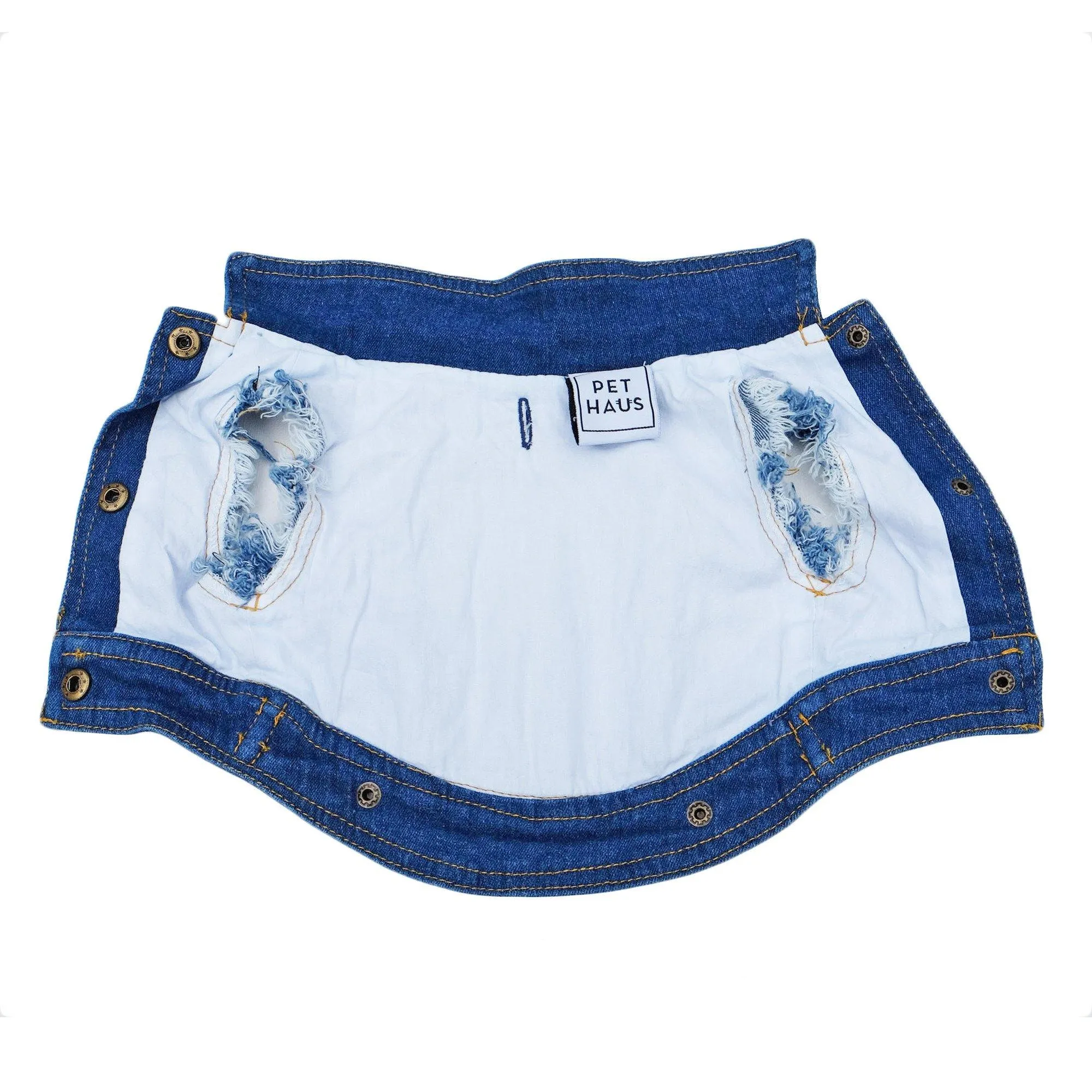 Denim Dog Vest - Girl Gang Patch