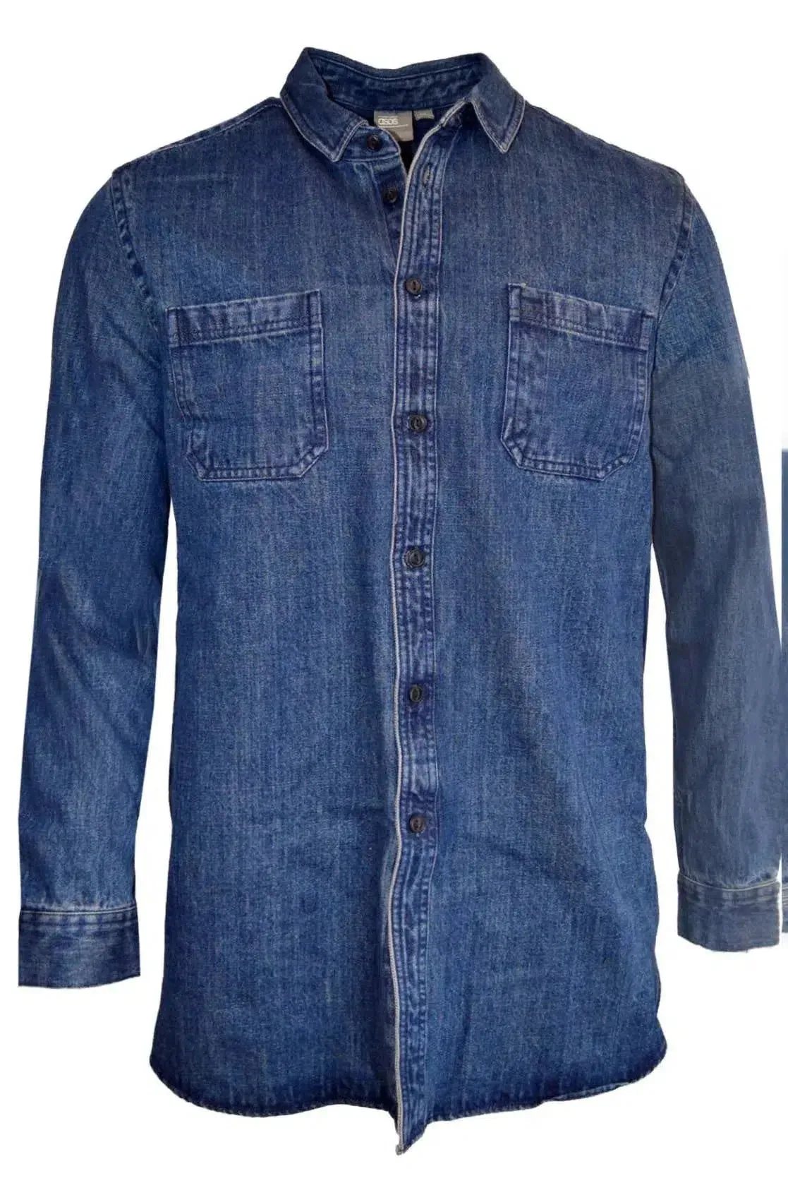 Denim Shirt Jacket Chequered Back