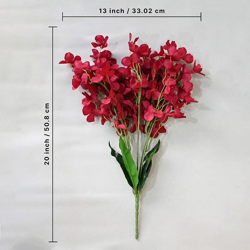 Faux Dame'S Rocket Flower Bunch - Red