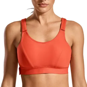 Front adjustable wireless full cup sports bra (size 34/75-46/105, B-G)