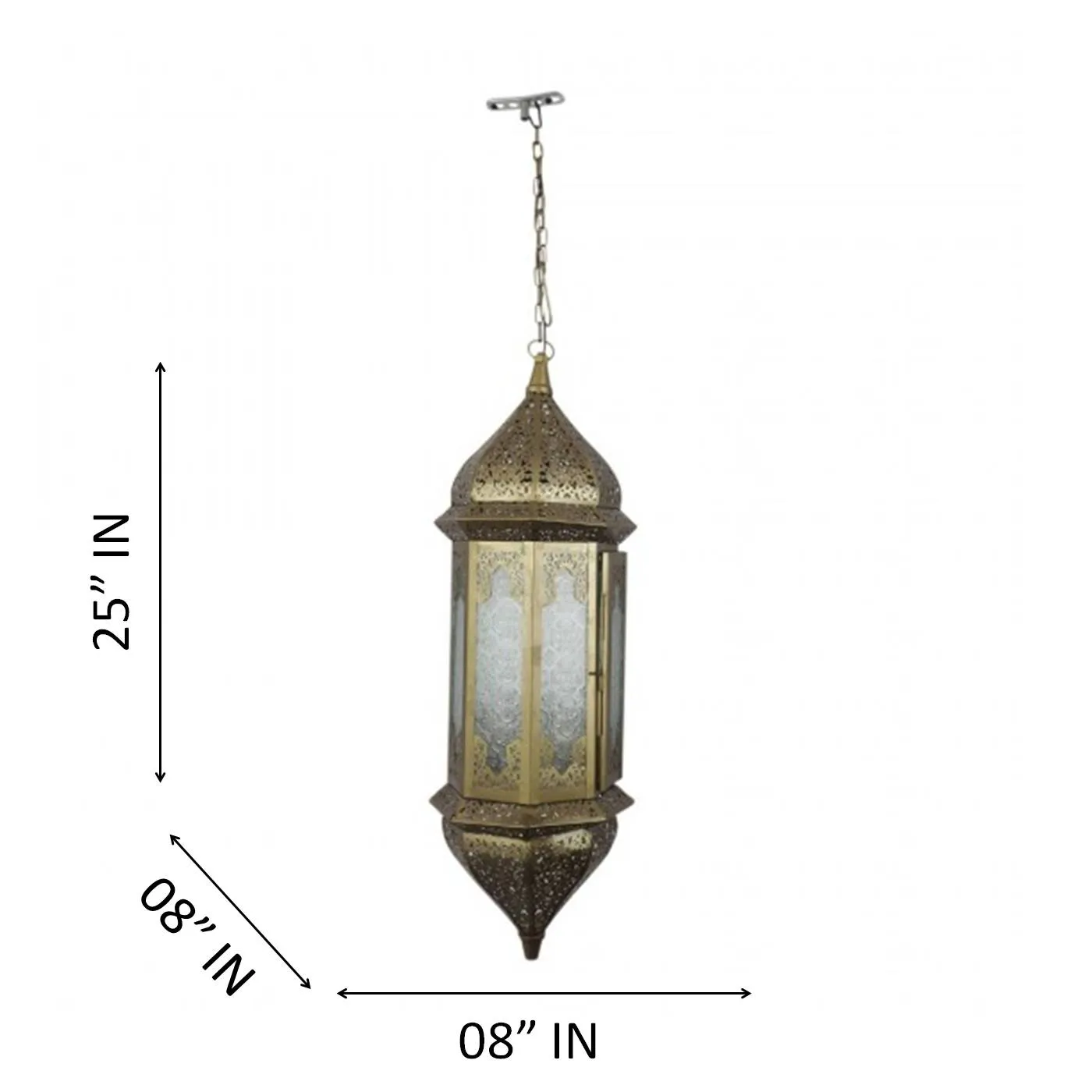 Gold Wall Light White Glass GADA-8 GLASS-HL