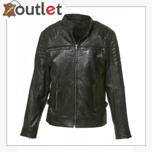 Handmade Biker Style Mens Leather Jacket
