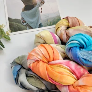 JY-77 Ethnic style handmade tie-dyed scarf comfortable shawl