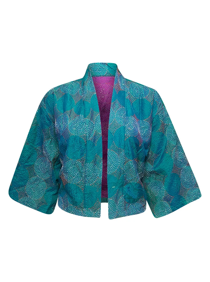 kantha vintage silk bolero mirha
