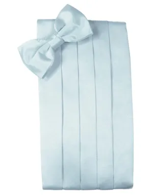 Light Blue Luxury Satin Cummerbund
