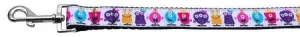 Monsters Nylon Ribbon Dog Collars 1 wide 6ft Leash