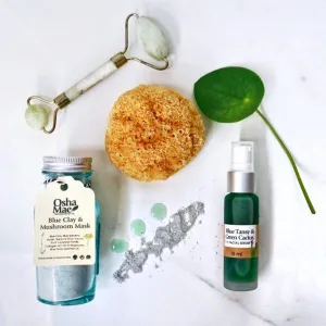 Mushroom Mask   Cactus Serum - Blue Duo