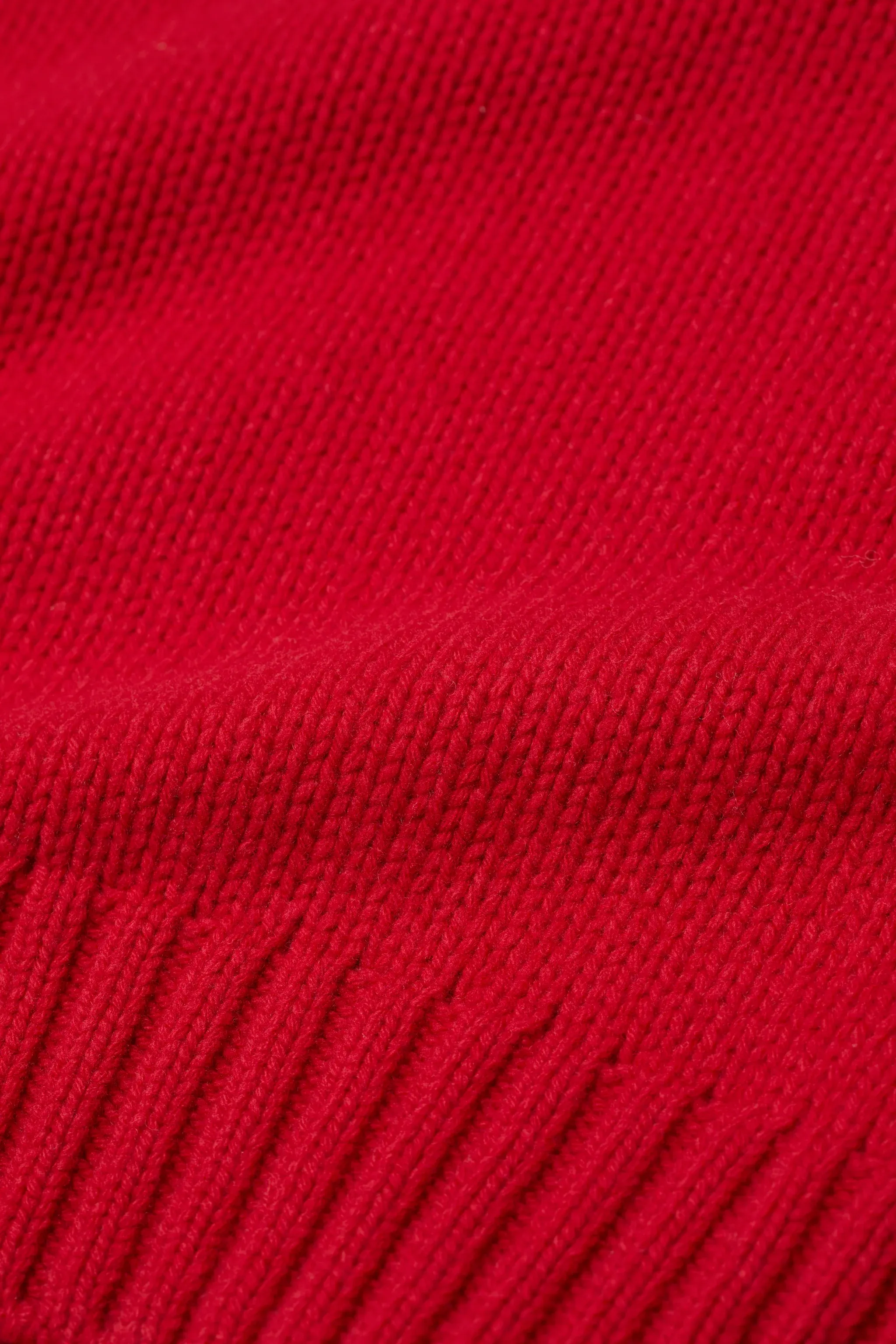 Pure Wool Jumper - Chill Pepper Red