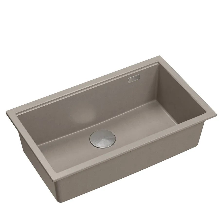 Quadron Logan 110 Soft Taupe, topmount or undermount sink