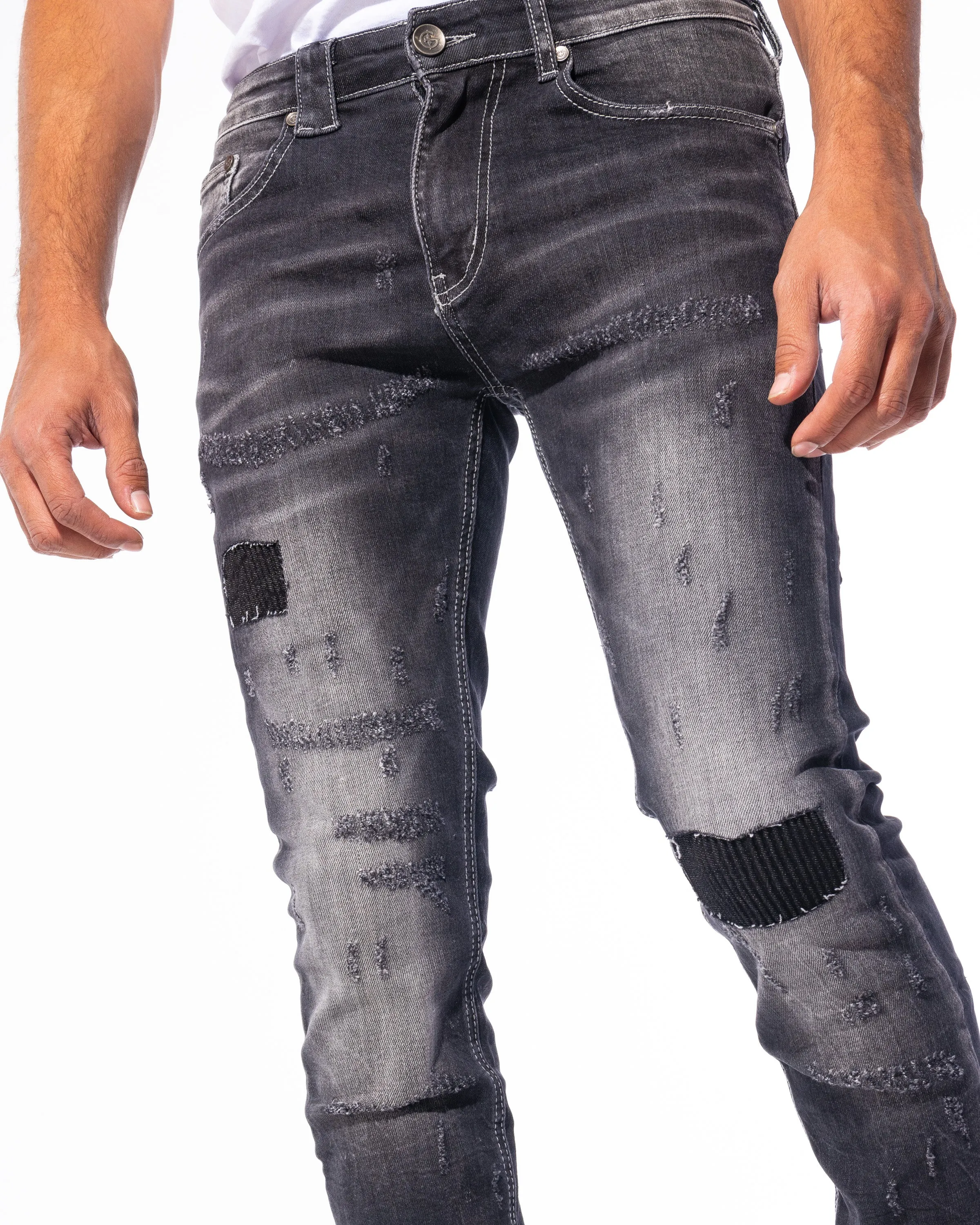 "WARNER" DENIM (DEEP CHARCOAL WASH)