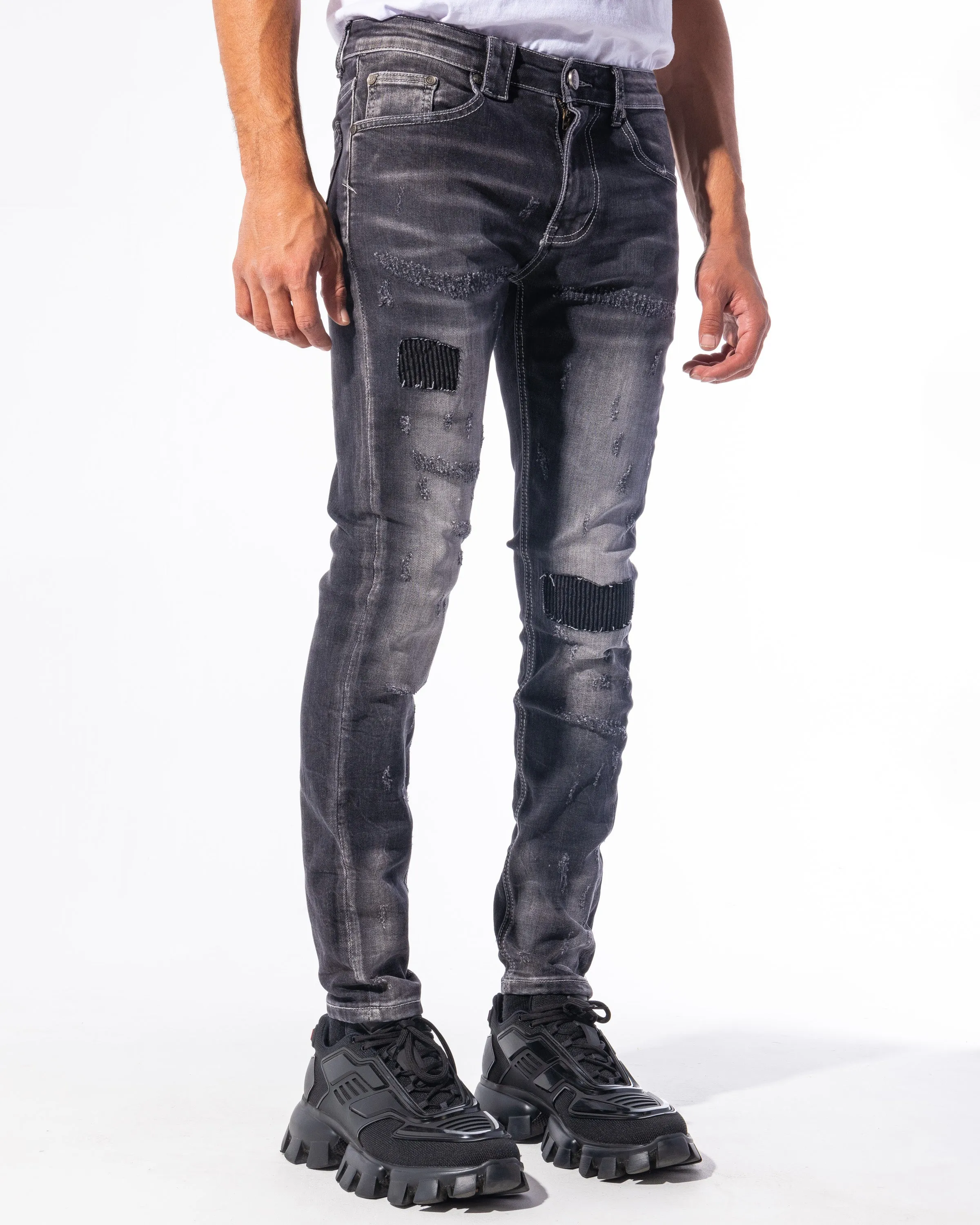 "WARNER" DENIM (DEEP CHARCOAL WASH)