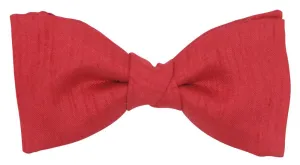 Red Shantung Boys Bow Ties