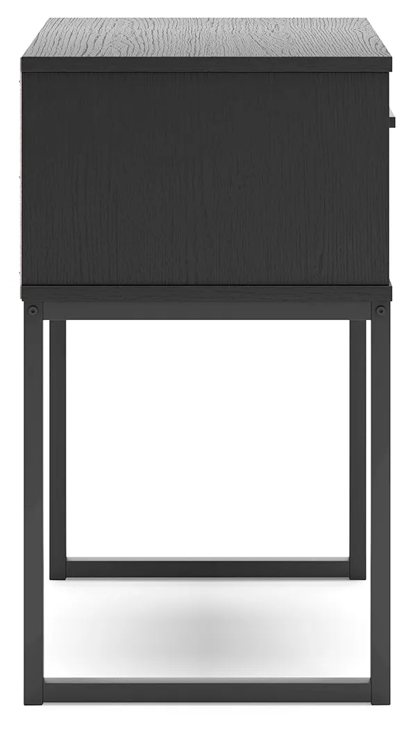 Socalle Queen Panel Platform Bed with Dresser and 2 Nightstands in Black