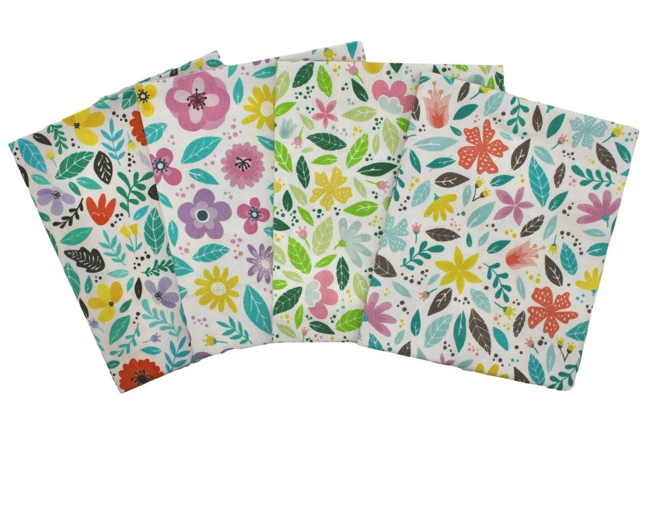 Spring Floral 4 Piece Cotton Fat Quarter Bundle