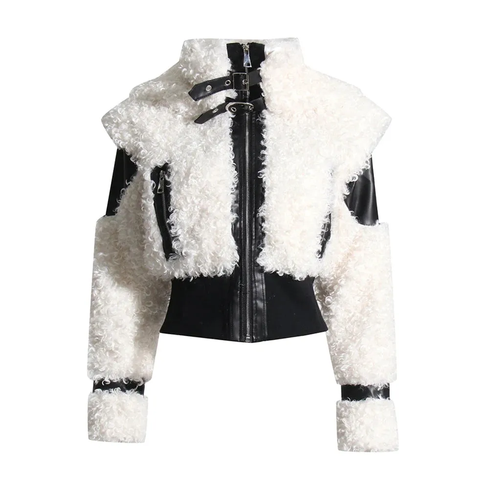 Styles Leather Lambs wool Coats