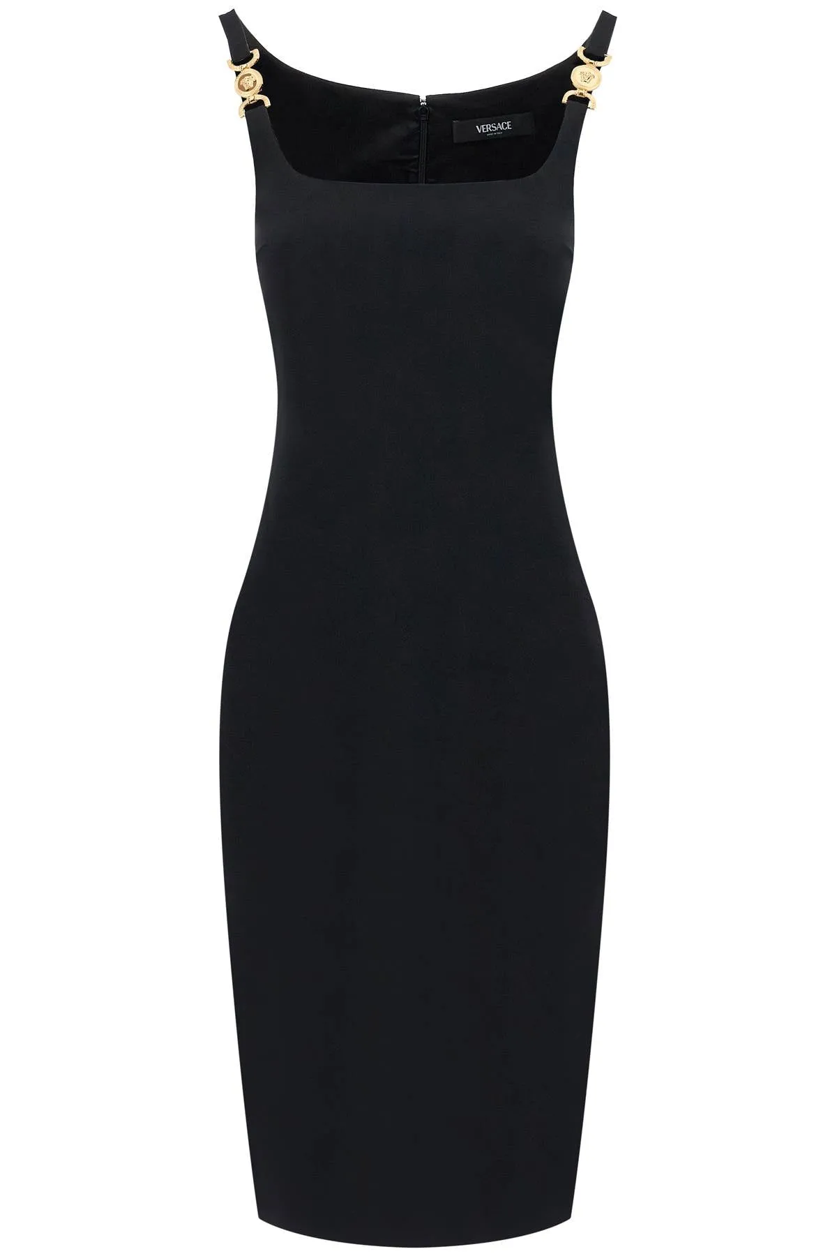 VERSACE stretch cady sheath dress