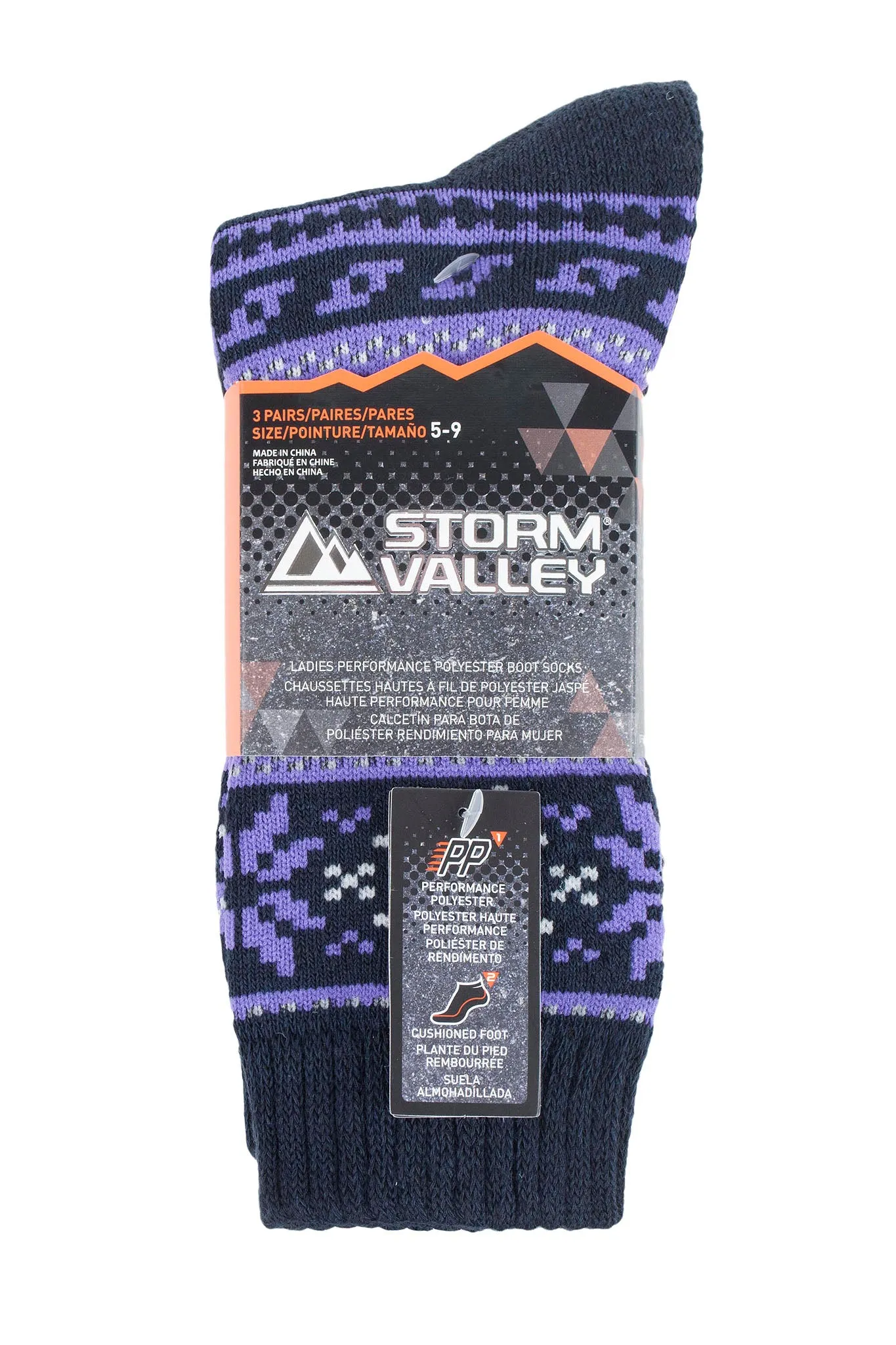 Women's Performance Polyester Fairisle Boot Sock